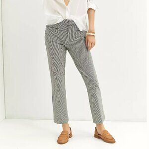Anthropologie The Essential Flare Pants in Black & White Houndstooth - Size 8